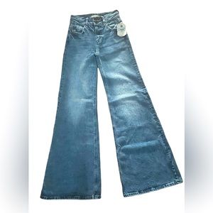 Altar’d State Mid Rise medium wash wide leg jeans NWT